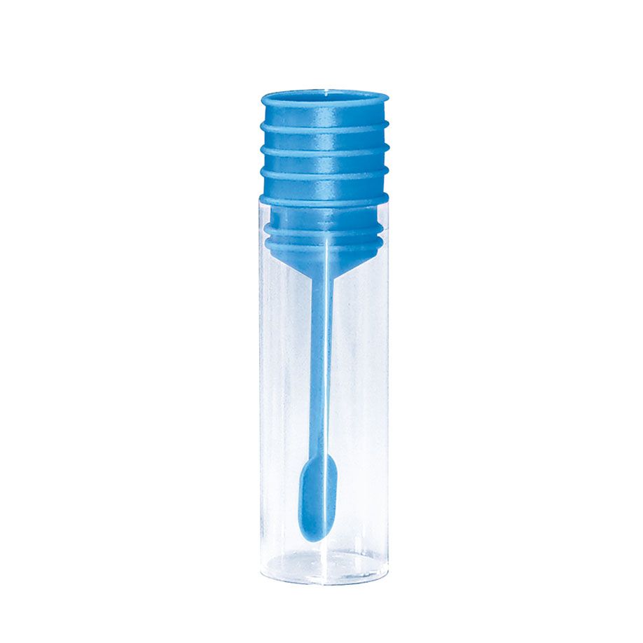 hygiene100 Stuhlröhrchen 20 ml, 22 x 62 mm mit Eindrückstopfen blau 296675